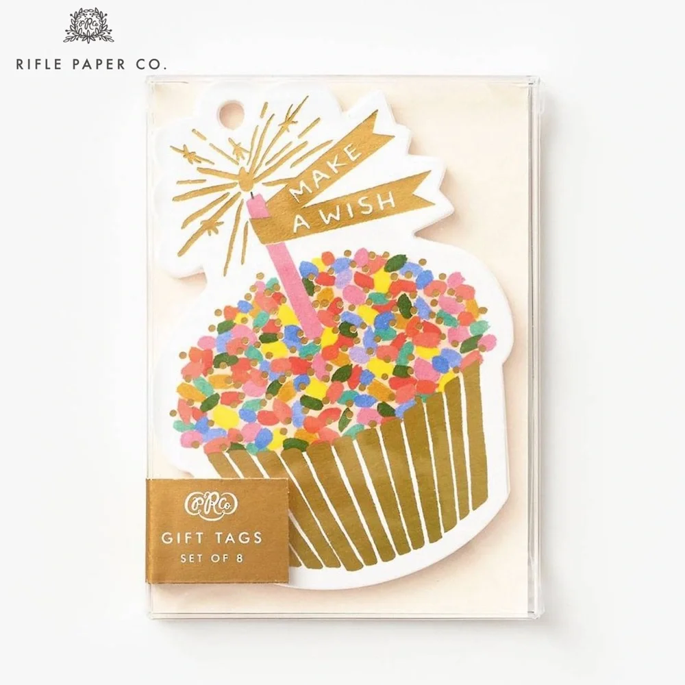 Rifle Paper Co Cupcake Die-Cut Gift Tags - Pack of 8